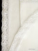 Комплект из скатерти и салфеток белый лен с вышивкой Вологодским кружевом, арт. 0нхп-523 фото 2 — Samogon-sam.ru