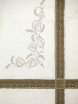 Скатерть «Березка» светло-серая прямоугольная с темной кружевной вышивкой арт. 11ст-326, 180х150 фото 2 — Samogon-sam.ru