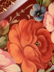 Поднос Жостово "Цветы на бордовом фоне", прямоугольный малый, арт. 4008 фото 3 — Samogon-sam.ru