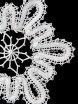 Кружевной сувенир "Снежинка" арт. 4нхп-232 фото 2 — Samogon-sam.ru