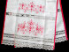 Полотенце светло-серое с вышивкой арт. 8нхп-841, 200х35 фото 3 — Samogon-sam.ru