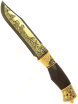 Нож Златоуст сувенирный "Тайга" в кожаных ножнах фото 1 — Samogon-sam.ru